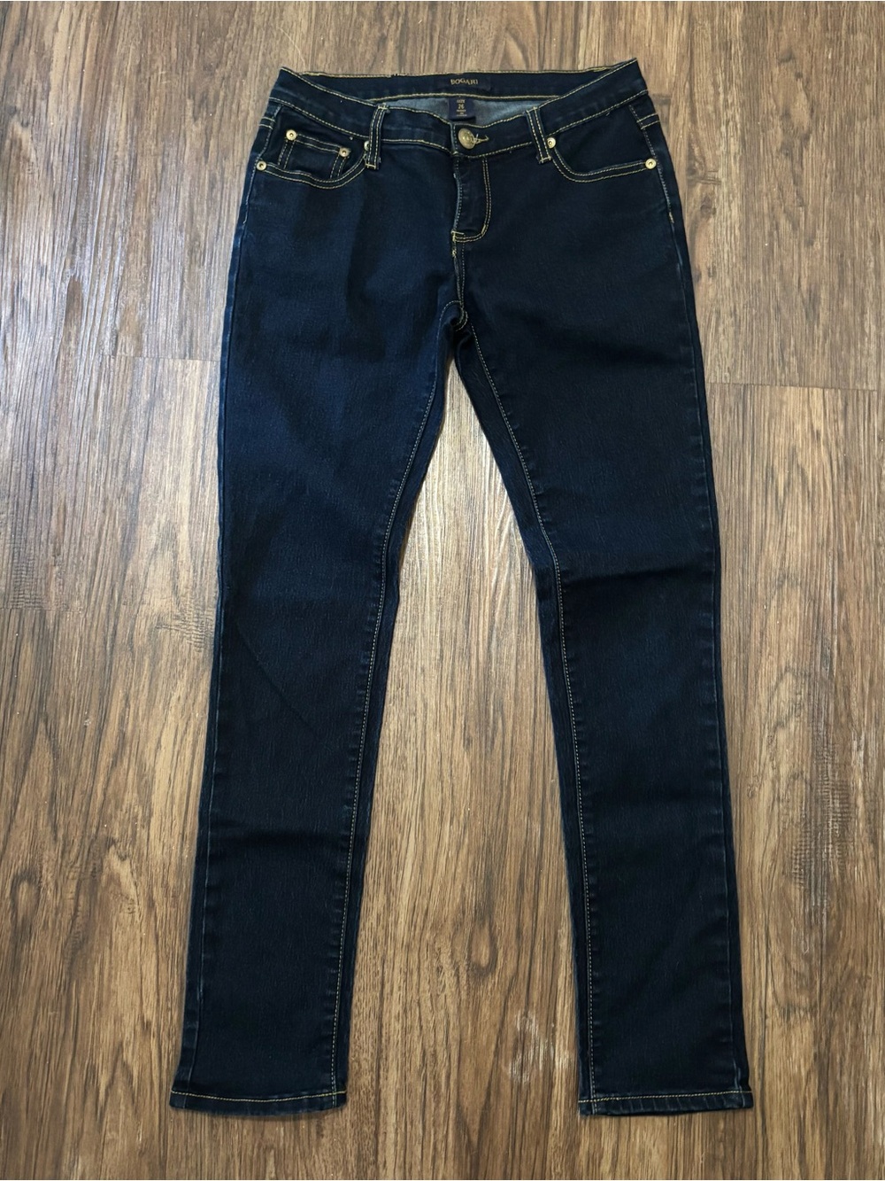 Bogari Dark Wash Skinny Jeans Size 26 Low Rise Slim Stretch Denim